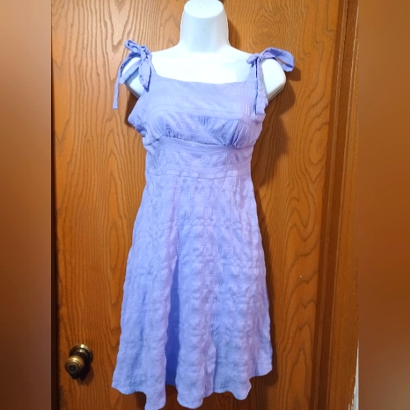Purple tie shoulders cami dress size 10 - Picture 1 of 7
